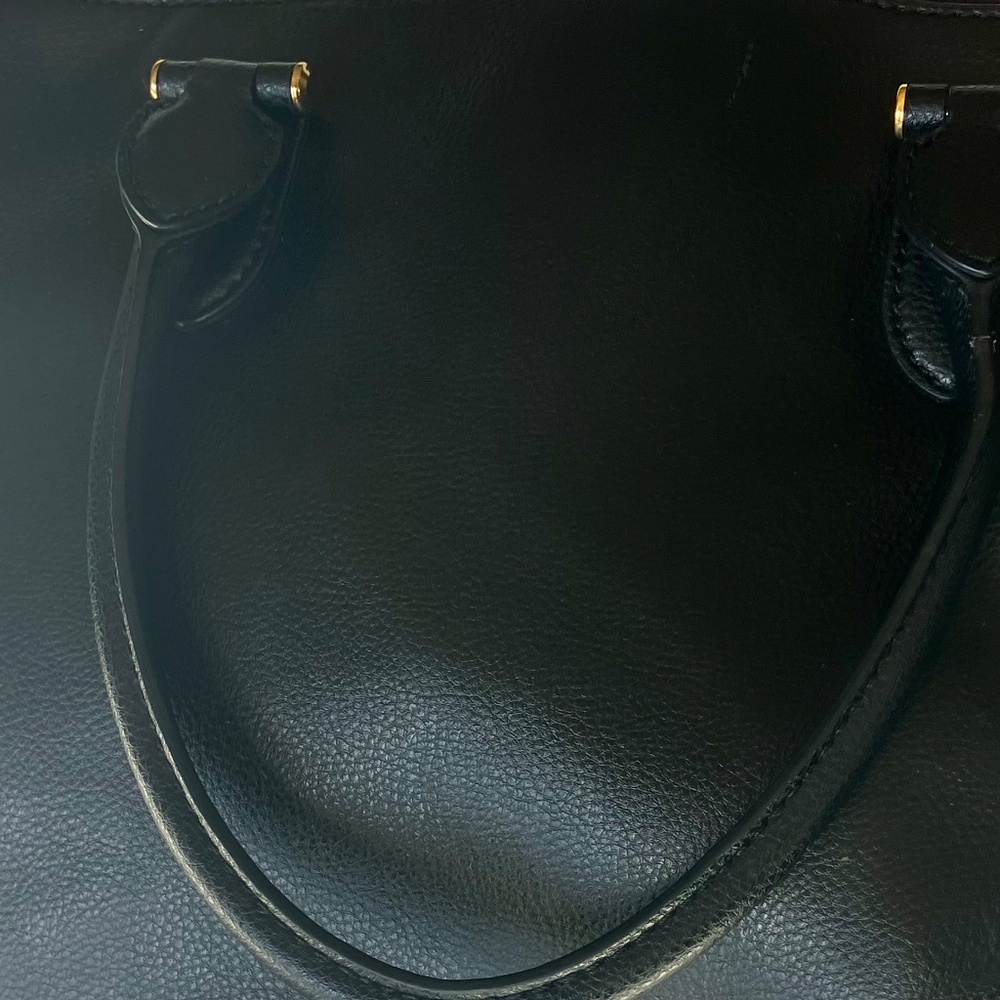 Ralph Lauren Large Black Vintage Pebbled Leather Lauren Bag - Picture 15 of 16